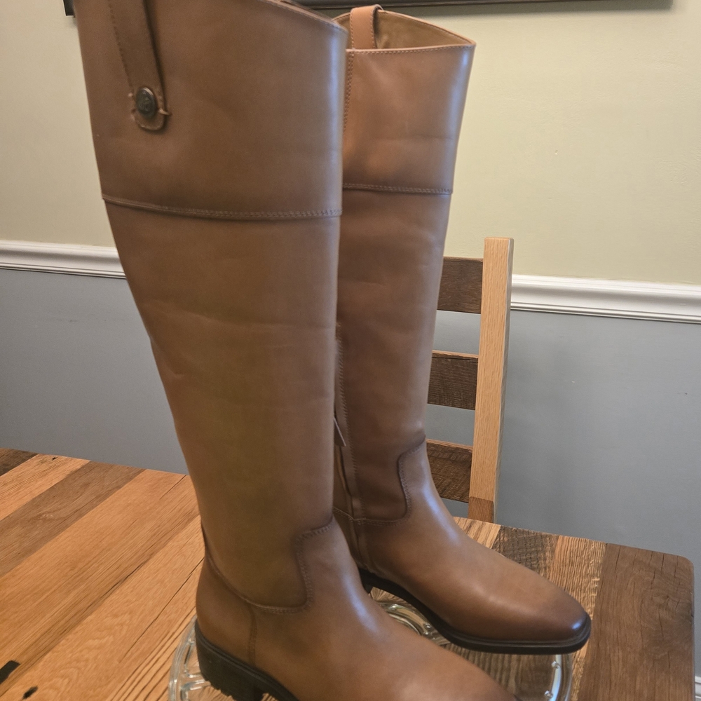 Sam Edelman Tan Leather Knee-High Boots